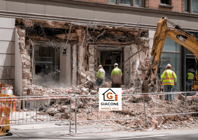demolizioni controllate a varese con Impresa edile giacone. lavori in sicurezza