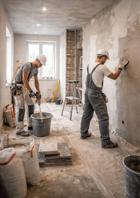 lavori di edilizia con massima professionalità a varese e provincia con Impresa Edile giacone. Specializzati in ristrutturazione di interni e lavori in esterno.