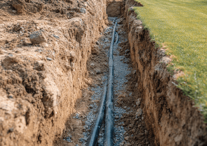 lavori di scavo in esterno. Impresa edile Giacone Group